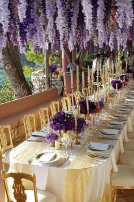 lavender table event for party